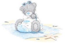 Мишка Тедди на пляже