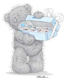 Мишка Тедди с коробкой конфет