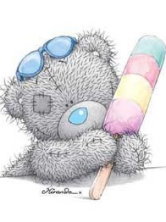 Мишка Тедди с мороженым