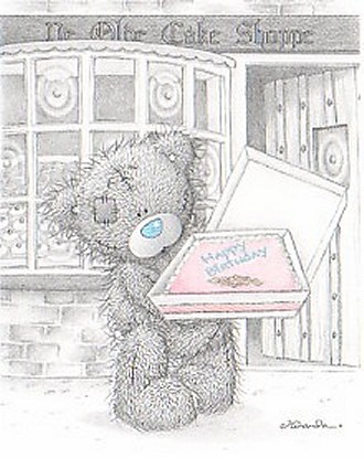 Мишка Тедди с тортом