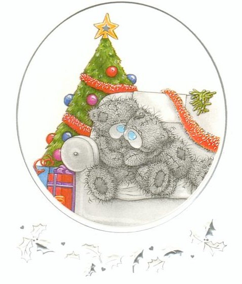 Мишки Тедди у новогодней елки