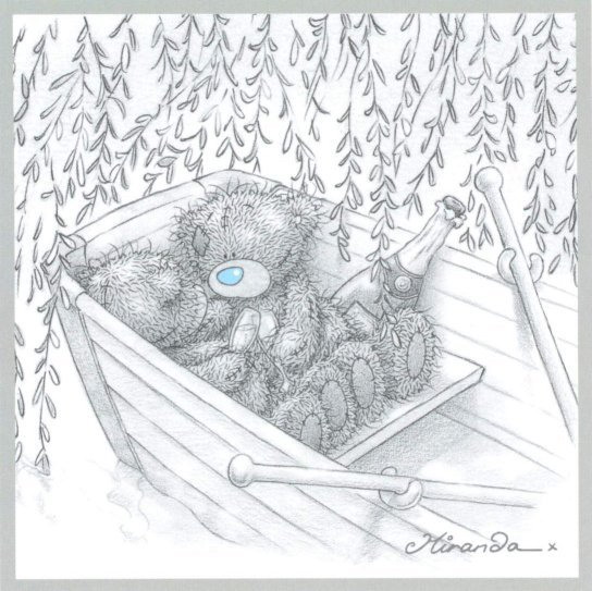 Два медвежонка Тедди в лодочке