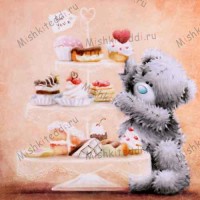 Bear by Cake Stand Me to You Bear Card