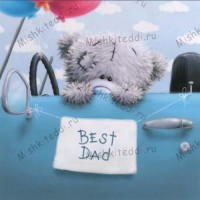 Best Dad Birthday Me to You Bear Card
