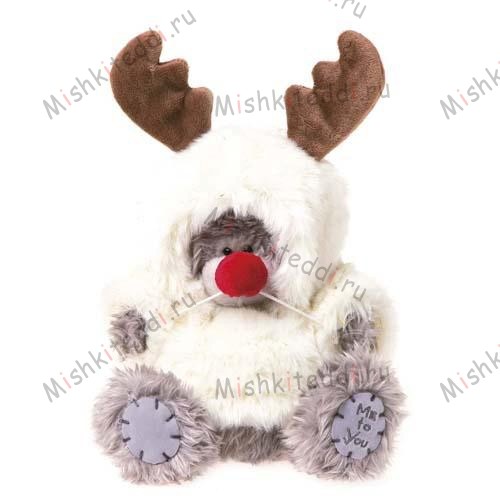 Мишка Тедди Me to You в костюме лося - Reindeer Jumper Me to You Bear G01W1923 52 Reindeer Jumper Me to You Bear