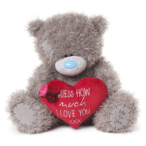 Мишка Тедди Me To You с плюшевым сердечком с посланием (XL20 MESSAGE HEART) 