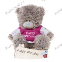 Мишка Тедди Me to You 10 см с надписью Happy Birthday - Happy Birthday Me to You Bear G01W1980 127