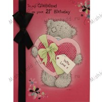 21st Birthday Girlfriend Me to You Bear Card