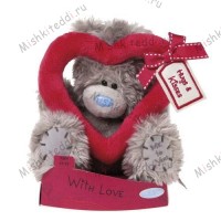 Мишка Тедди Me to You 15 см с сердцем Hugs and Kisses - Hugs and Kisses Heart Me to You Bear G01W1912 149