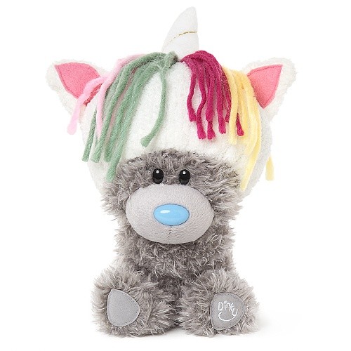 Мишка Динки в шапке единорога (M9 My Dinky Bear Unicorn Hat) 