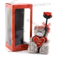 Мишка Тедди Me to You с розой - Me To You Tatty Teddy With Rose In Gift Box G01W0504 21