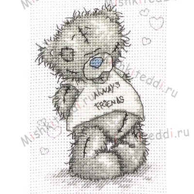 Набор для вышивания - Мишка Тедди в футболке Набор для вышивания - Мишка Тедди в футболке
