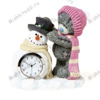 Мишка Тедди Me to You часы - Snowy Chimes Me to You Bear Figurine With Clock  40841SKU 48