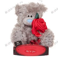 Мишка Тедди Me to You с розой - Me To You Tatty Teddy Bear Holding Roses GO1W0519 125