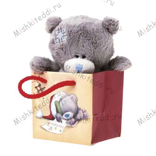 Мишка Тедди Me to You в сумочке - Bear In Christmas Gift Bag Me to You Bear  G92W0049 172 Bear In Christmas Gift Bag Me to You Bear