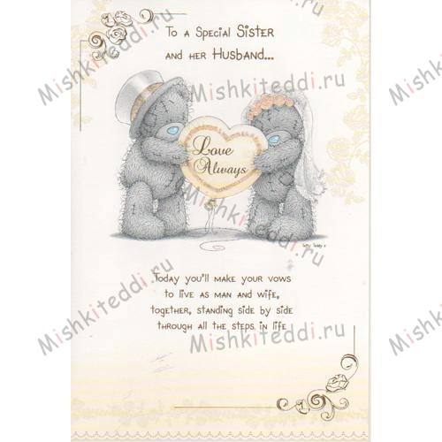 To A Special Sister and Her Husband Me to You Bear Card To A Special Sister and Her Husband Me to You Bear Card