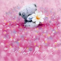 Nanny Field of Flowers Mothers Day Me to You Bear Card