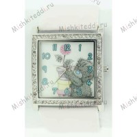 Часы Me to you - Мишка Тедди с горшочком - Teddy Holding Flower Me to You Bear Watch White MTY105/C 60