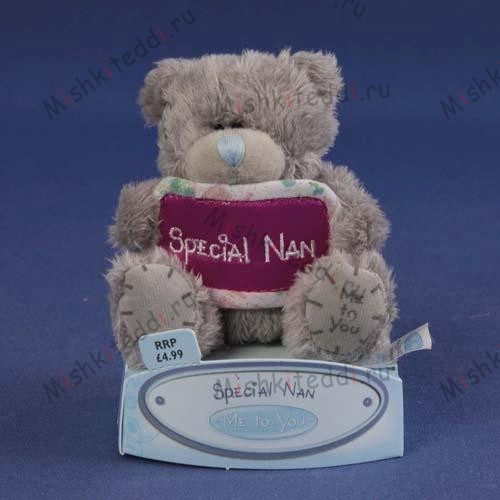 Мишка Тедди Me To You  7,5 см с табличкой Special Nan - 3&quot; Special Nan Me to You Bear G01W1059 127 3" Special Nan Me to You Bear
