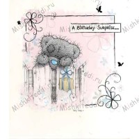 Bear At Fence Me to You Bear Card