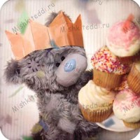 Bear Carrying Cakes Me to You Bear Card