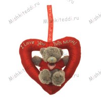 Мишка Тедди Me To You  7,5 см  в сердечке - 3" Me to You Bear with Heart Outline G01W0915 100