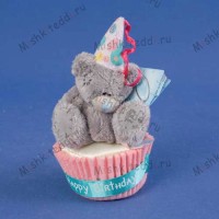 Мишка Тедди Me To You  7,5 см  в колпачке на кексе - 3" With Cake Me to You Bear G01W1022 89
