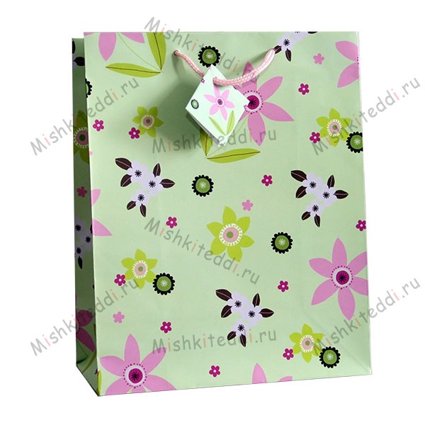 Подарочный пакет - Цветы Подарочный пакет - Цветы