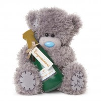 Мишка MetoYou (Тедди) с бутылкой шампанского "Поздравления с днем свадьбы" (M7 Congratulations)