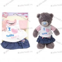 Одежда для мишки - Джинсовая юбка и футболка - Одежда для мишки - Джинсовая юбка и футболка