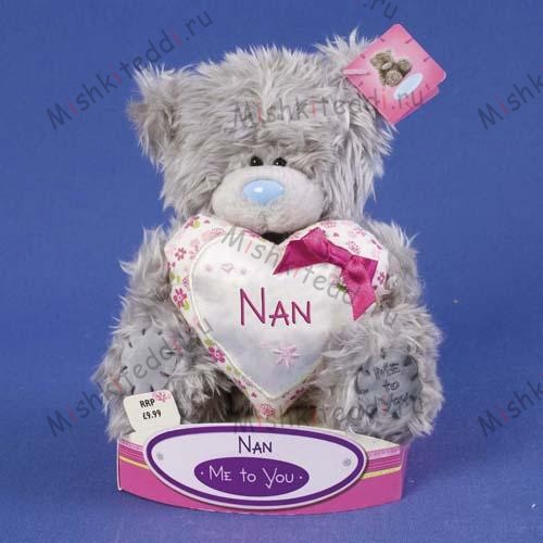 Мишка Тедди Me to You 15 см с сердцем Nan - Nan Heart Me to You Bear G01W1751 4 Nan Heart Me to You Bear