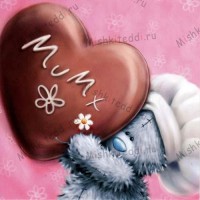 Chocolate Heart Mothers Day Me to You Bear Card