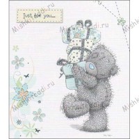Bear with Presents Me to You Bear Birthday Card