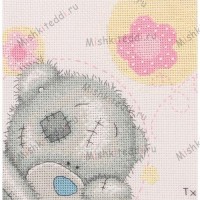 Pretty in Pink Me to You Bear Cross Stitch Kit