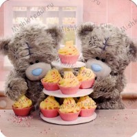 Teddies By Cake Stand Me to You Bear Card