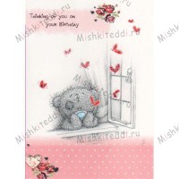 Thinking of You Birthday Me to You Bear Card