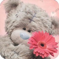 Tatty With Flower Me to You Bear Card