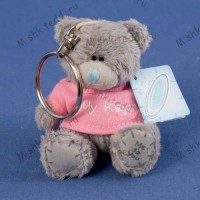 Брелок мишка Тедди Me To You 7,5 см в розовой футболке  My Keys - 3" Me to You Bear My Keys Keyring G01W0989 181