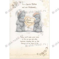 To A Special Sister and Her Husband Me to You Bear Card