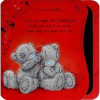 Bears with Rose Valentines Me to You Bear Card