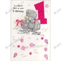 Neice 1st Birthday Me to You Bear Card