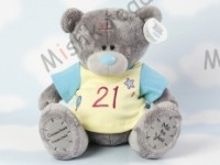 Мишка Тедди Me to You в футболке 31 см - Large Personalised Babysafe Tatty Teddy wearing a 21st T Shirt GYQ1239 13
