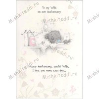 Wife Anniversary Me to You Bear Card